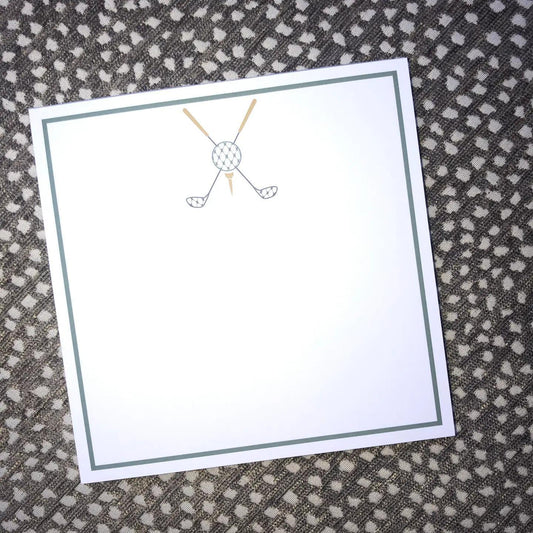 Golf Club Square Note Pad