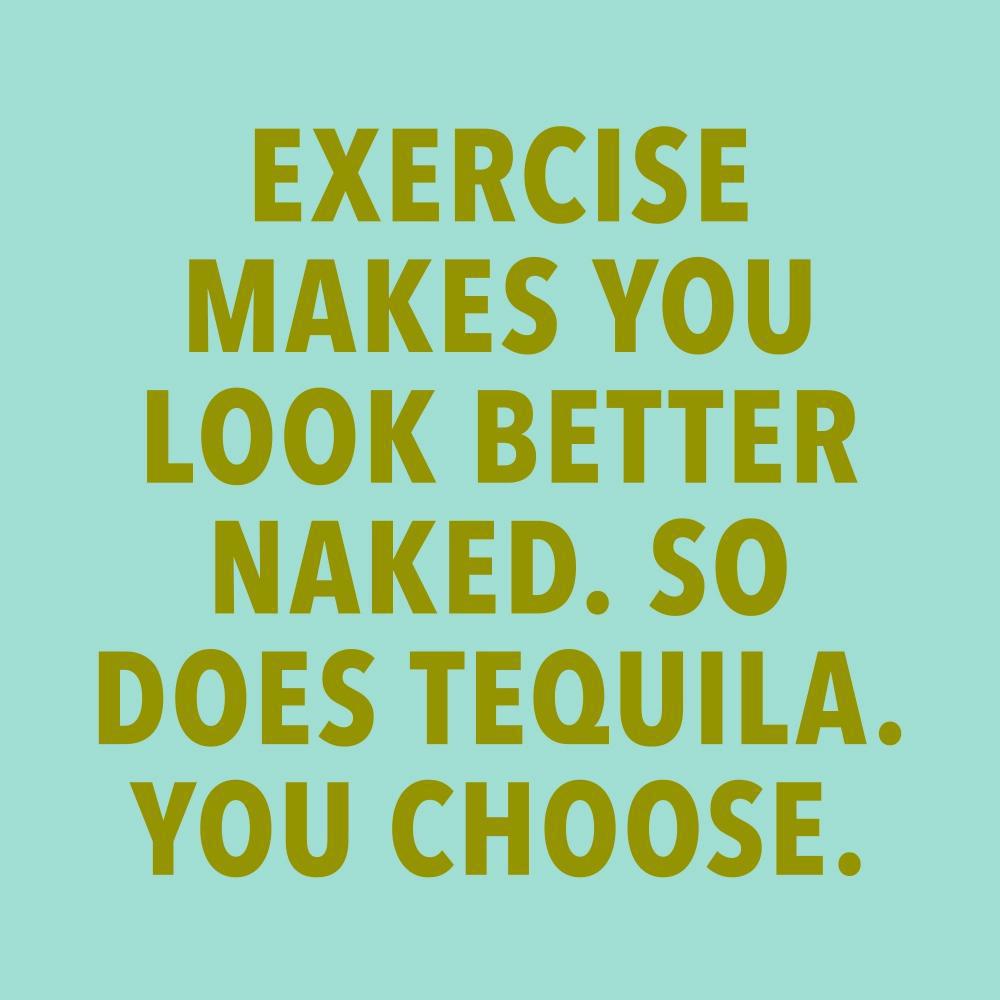 Exercise / Tequila Cocktail Napkin