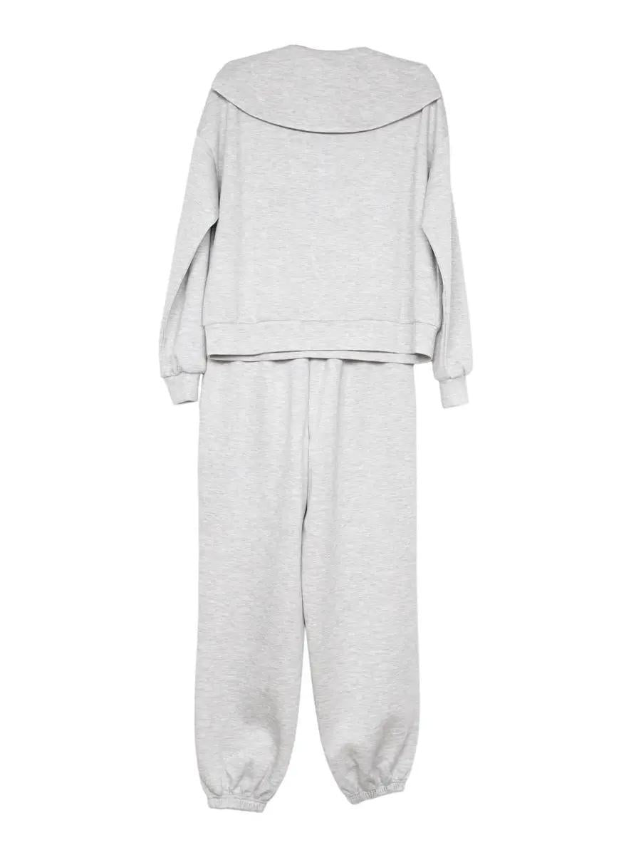 Gray Scuba Pants Matching Set