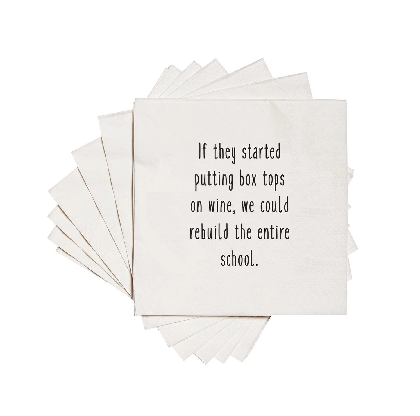 If They Started Putting Box Tops On Wine Cocktail Napkins