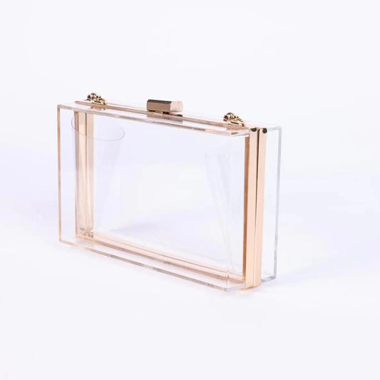 Women's Clear Acrylic Clutch