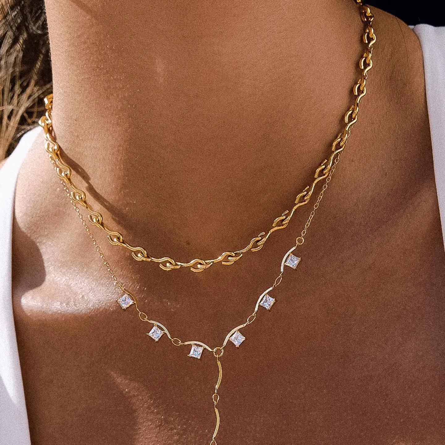 Merritt 18K Gold Non-Tarnish Chain Necklace