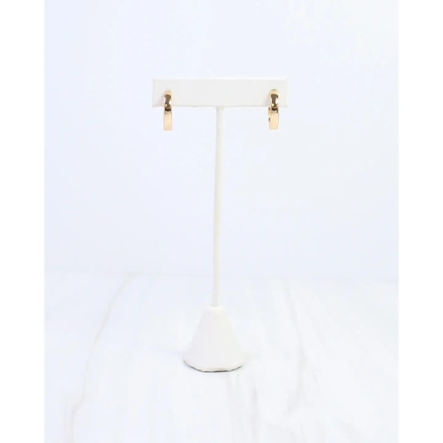 Jude Smooth Huggie Earring Gold