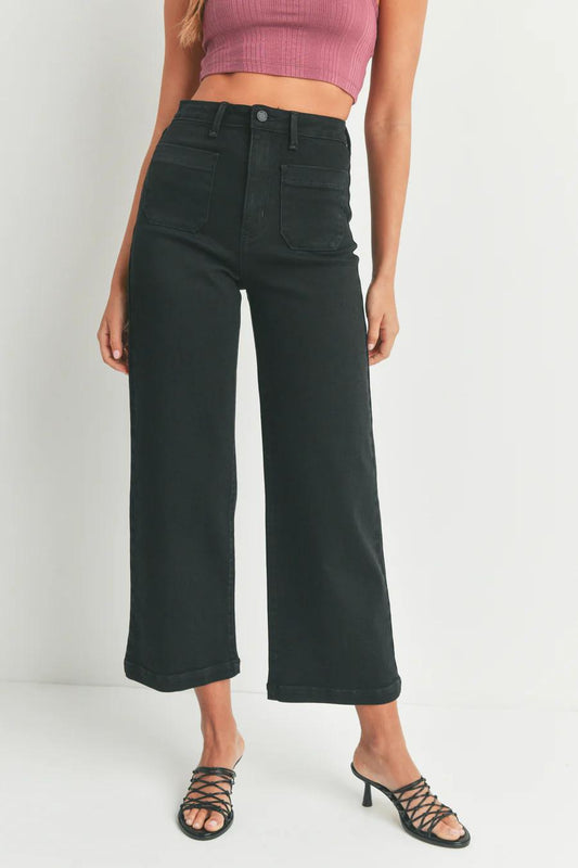 Sailor Pocket Wide Leg (Black)