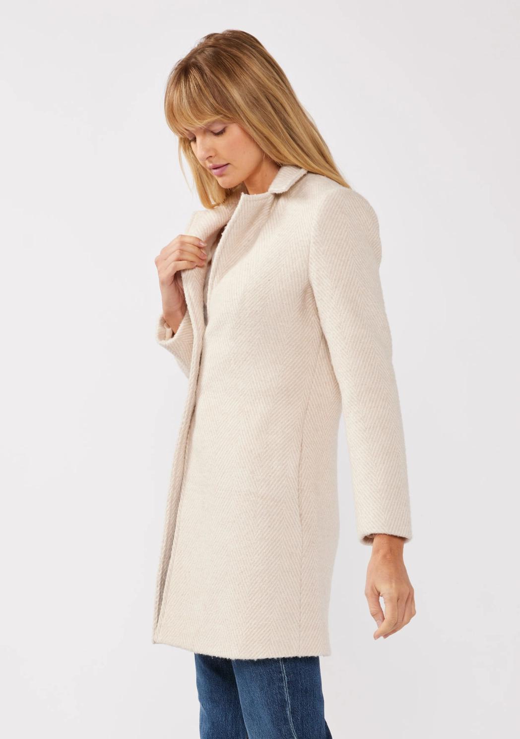 Chevron Side Pocket Coat