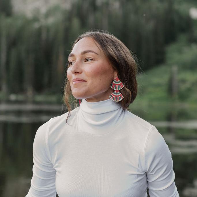 Navidad Double Tile Earring