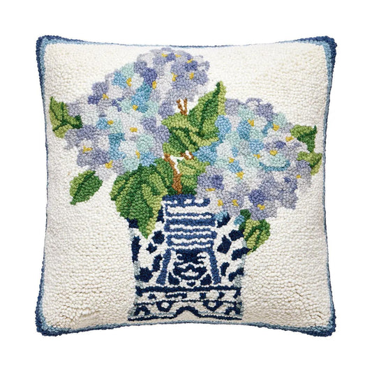 Rhapsody in Blue I Hook Pillow - Sally Eckman Roberts
