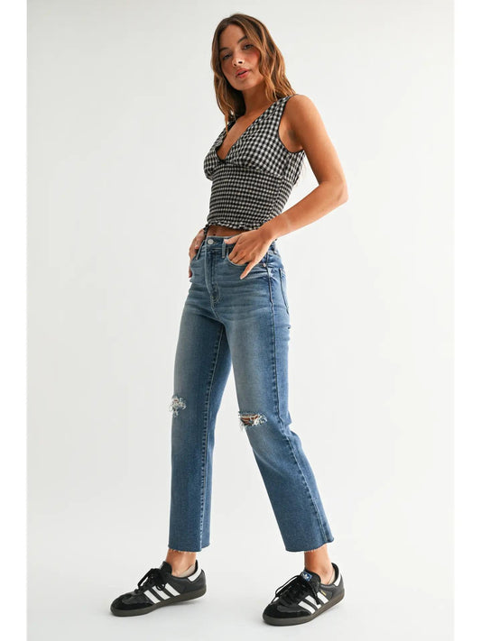 Md Distress Slim Straight