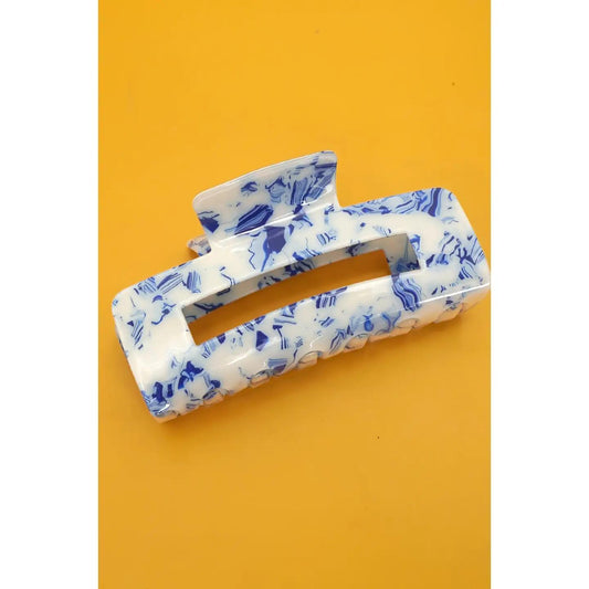 Vintage Toile Pattern Porcelain Hair Claw Clips- Rectangle