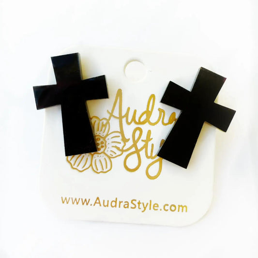 Cross Stud Earrings