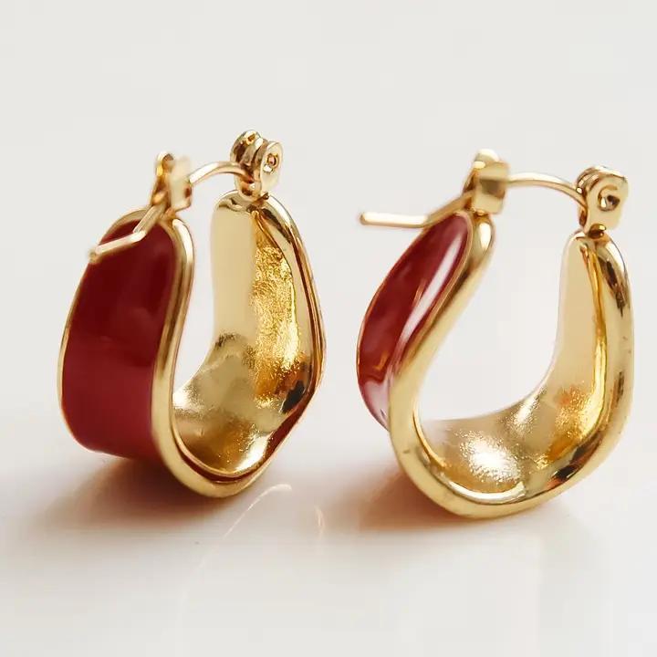 Candide 18K Gold Non-Tarnish Classic Hoop Earring