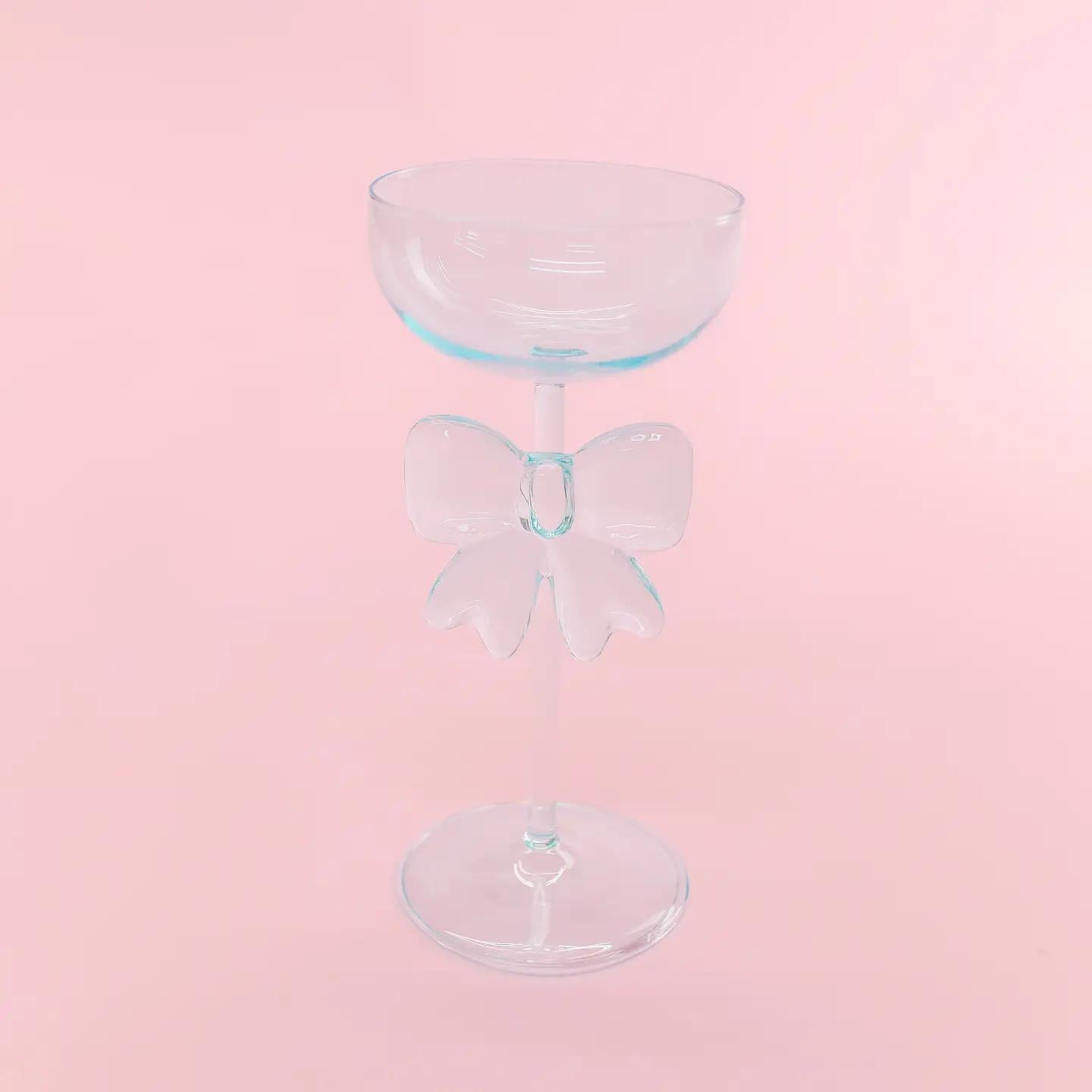 Bow & Bubbly Coupe Wine Glass