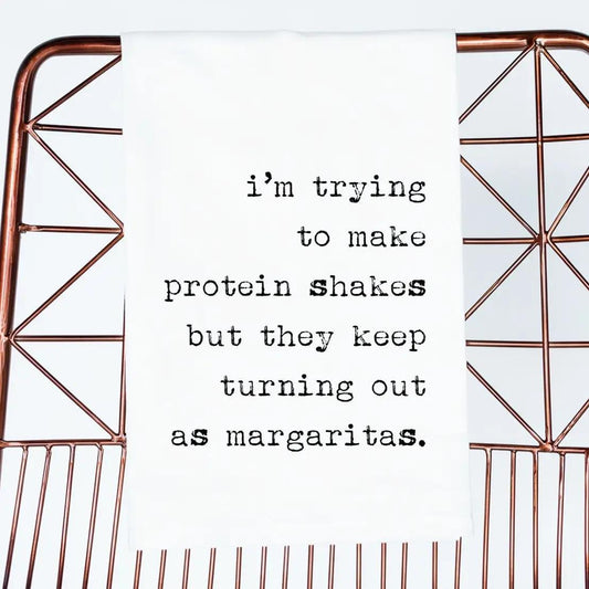 Protein Shake To Margaritas Towel