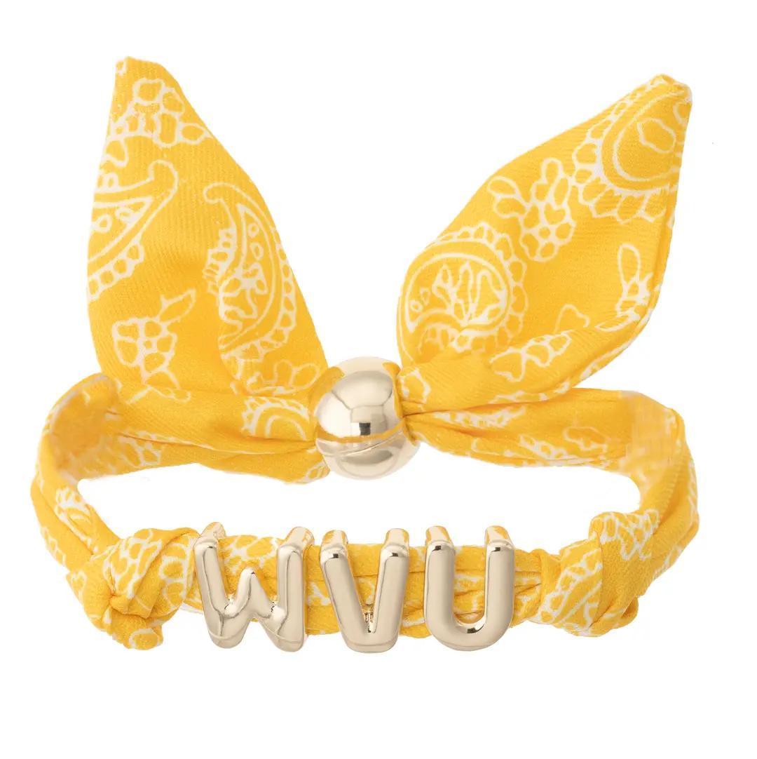 West Virginia Mountaineers Bandana Slider Bracelet