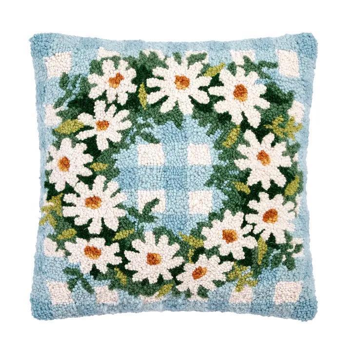 Daisy Wreath Hook Pillow
