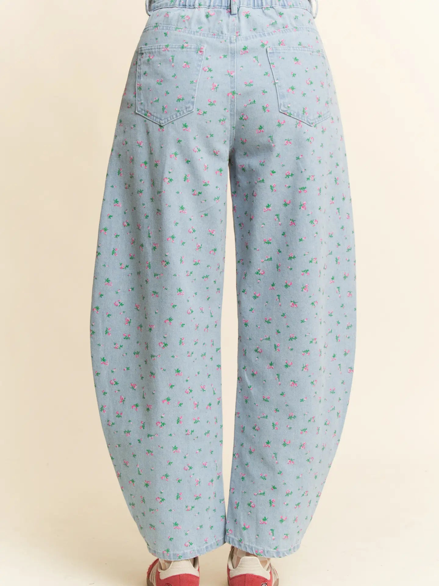Long Length Front Zipper Leopard Printed Pants