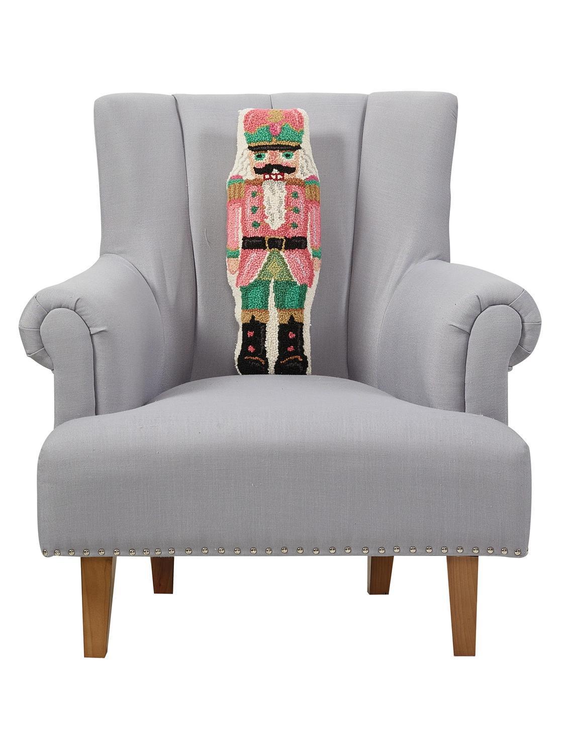 Shaped Pink Nutcracker Hook Pillow