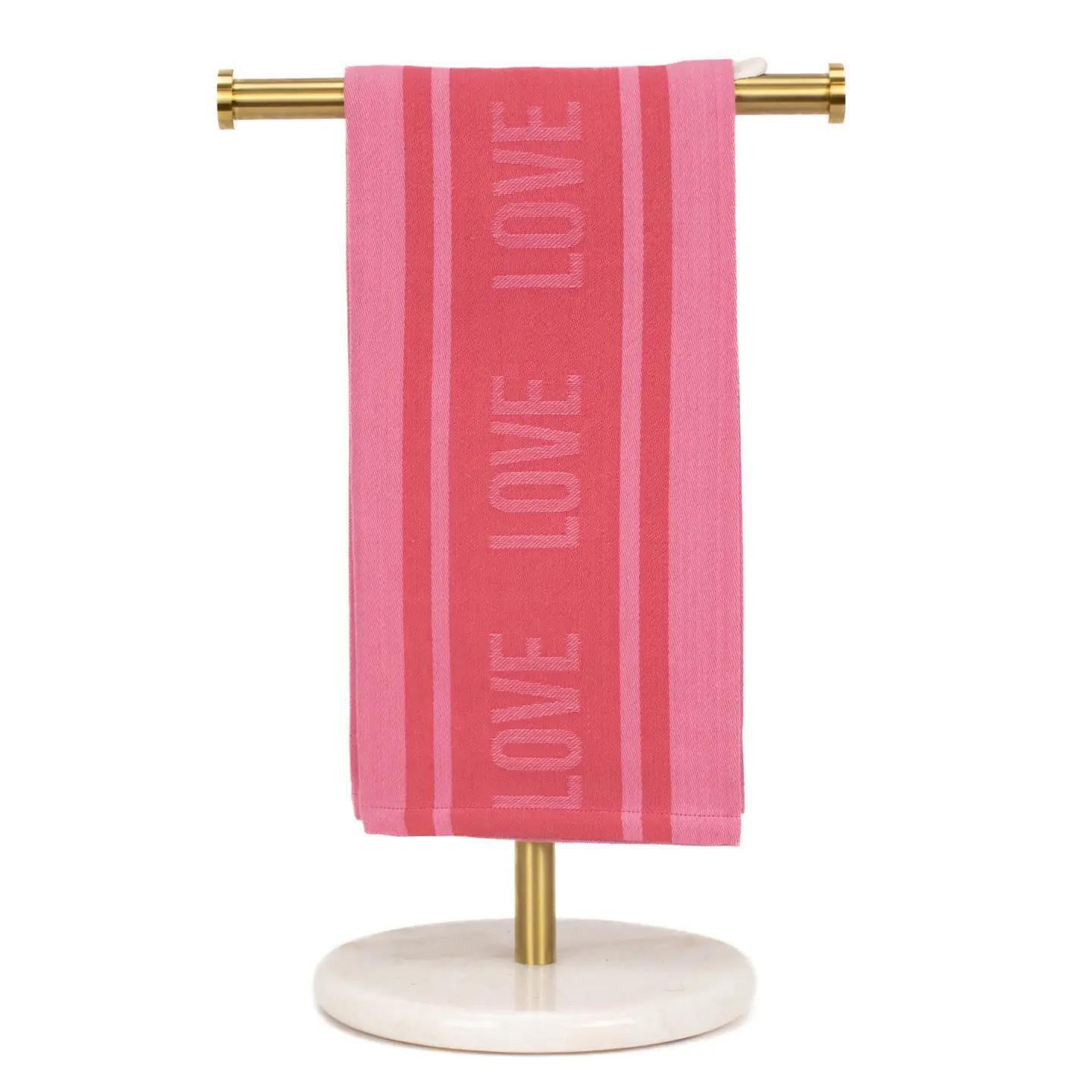 Love Jacquard Hand Towel Pink 20x28